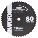 диск пильный WORX 60T 115х1,2х9,5мм по металлу - фото в каталоге Максидом