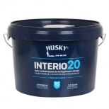 краска акриловая HUSKY INTERIO 20 для стен и потолков база А 2,5л, арт.32216 - фото в каталоге Максидом