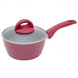 ковш MOULIN VILLA Raspberry 1,2л 16см антипр.покр. кован.алюм. стеклянная крышка индукция - фото в каталоге Максидом