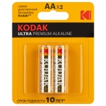 батарейка KODAK Ultra Premium LR06 AA блистер 2шт - фото в каталоге Максидом