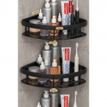 полка для ванной угловая двойная алюминий черный полка для ванной угловая двойная алюминий черный - фото в каталоге Максидом