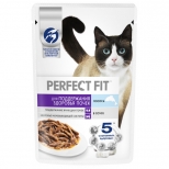 корм для кошек PERFECT FIT с лососем 75г корм для кошек PERFECT FIT с лососем 75г - фото в каталоге Максидом
