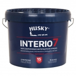 краска акриловая HUSKY INTERIO 7 для стен и потолков база А 9л, арт.32237 - фото в каталоге Максидом