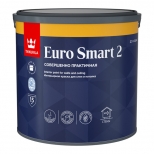 краска акриловая TIKKURILA Euro Smart 2 для стен и потолков база A 2,7л белая, арт.700001103 - фото в каталоге Максидом