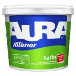 краска в/д AURA SATIN 0,9л белая глубокоматовая для обоев, арт.4607003915155 - фото в каталоге Максидом