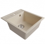 мойка Mixline ML-GM28 КОМФОРТ прямоугольная 450х500х190мм искуственный камень бежевая - фото в каталоге Максидом