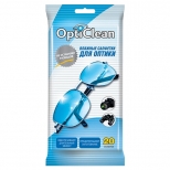 салфетки влажные OPTICLEAN для оптики 20шт - фото в каталоге Максидом