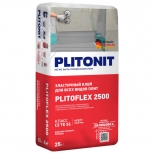 клей плиточный PLITONIT Plitoflex 2500 25кг серый - фото в каталоге Максидом