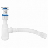 сифон для раковины MasterProf 1.1/4"х40 пласт.вып.с системой клик-клак с г.т. 40х32/40/50 - фото в каталоге Максидом