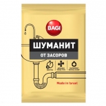 средство чистящее БАГИ Шуманит для удаления засоров в трубах порошок 70г - фото в каталоге Максидом