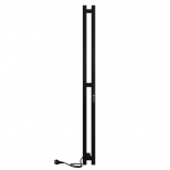 полотенцесушитель электрический INDIGO Style PRO 1200х100мм 65Вт таймер черный муар - фото в каталоге Максидом