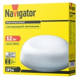 светильник светодиодный NAVIGATOR LED 12Вт 900Лм 4000K IP54 белый - фото в каталоге Максидом