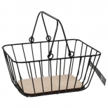 корзина для хранения KOOPMAN 270х220х140мм черный металл/МДФ корзина для хранения KOOPMAN 270х220х140мм черный металл/МДФ - фото в каталоге Максидом