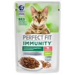 корм для кошек PERFECT FIT говядина и лён 75г корм для кошек PERFECT FIT говядина и лён 75г - фото в каталоге Максидом