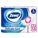 бумага туалетная ZEWA Deluxe=12 шт./уп. 3-сл, 145 листов - фото в каталоге Максидом