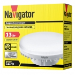 лампа светодиодная NAVIGATOR 13Вт GX70 1050Лм 4000K таблетка - фото в каталоге Максидом
