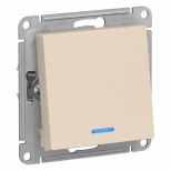 переключатель 1-клавишный SCHNEIDER ELECTRIC Atlas Design 10А с/и бежевый переключатель 1-клавишный SCHNEIDER ELECTRIC Atlas Design 10А с/и бежевый - фото в каталоге Максидом