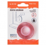 лента клейкая двусторонняя Master Color 19мм x 1,5м прозрачная, арт.30-7193 - фото в каталоге Максидом
