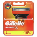 кассеты GILLETTE Fusion 4шт - фото в каталоге Максидом