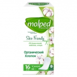 прокладки MOLPED Pure&Soft Skin Frendly Органический Хлопок тонкие 16шт - фото в каталоге Максидом