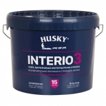 краска акриловая HUSKY INTERIO 3 для стен и потолков база А бархатно-матовая 9л, арт.32243 - фото в каталоге Максидом