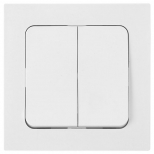 переключатель 2-клавишный BYLECTRICA Аструм проходной белый переключатель 2-клавишный BYLECTRICA Аструм проходной белый - фото в каталоге Максидом