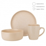 столовый набор NOUVELLE HOME Grow Beige 4/12 керамика - фото в каталоге Максидом