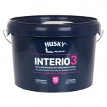 краска акриловая HUSKY INTERIO 3 для стен и потолков база А бархатно-матовая 2,5л, арт. 32242 - фото в каталоге Максидом